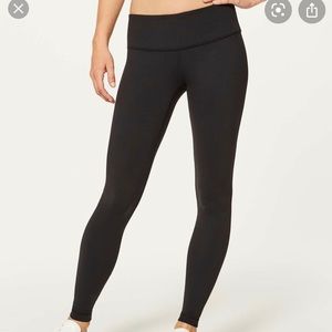 Lululemon Wonder Under  tights black